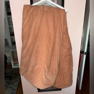 Orange Corduroy TwinXL Comforter